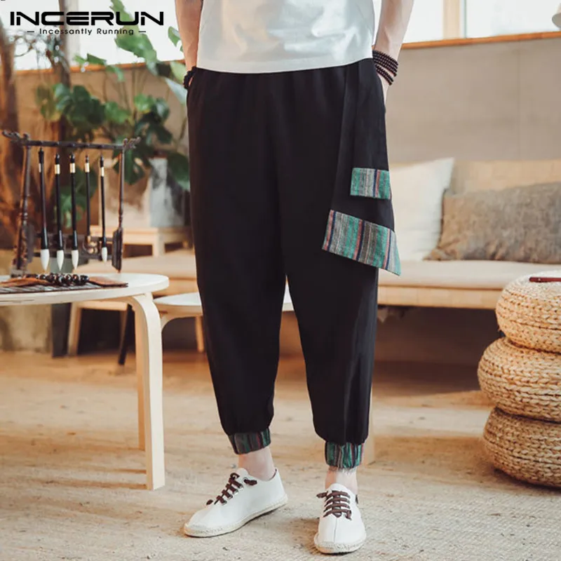 INCERUN Fashion Summer 5XL Men's Pants 100%Cotton Ankle-Length Patchwork Harem Pants Hiphop Baggy Loose Fitness Joggers Pantalon
INCERUN Fashion Summer 5XL Men's Pants 100%Cotton Ankle-Length Patchwork Harem Pants Hiphop Baggy Loose Fitness Joggers Pantalon
