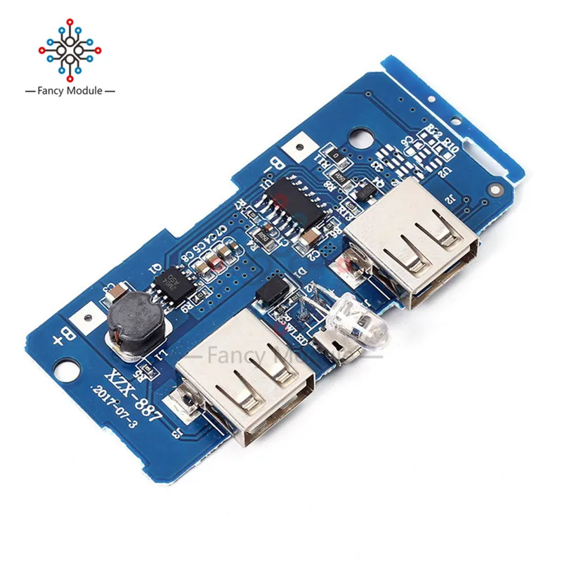 5V 2A Power Bank Charger Module Charging Circuit Board Step Up Boost Power Supply Module 2A Dual USB Output 1A Input Converters
5V 2A Power Bank Charger Module Charging Circuit Board Step Up Boost Power Supply Module 2A Dual USB Output 1A Input Converters