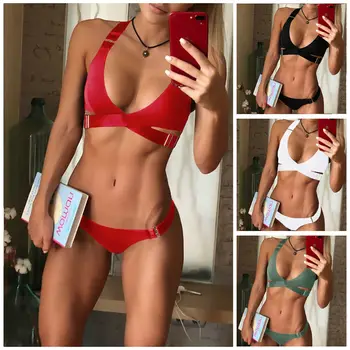 Women Push-up Padded Bra Bandage Bikini Set Swimsuit Triangle Swimwear Bathing Solid Color Women's Bathing Suit Swimwear Female
Women Push-up Padded Bra Bandage Bikini Set Swimsuit Triangle Swimwear Bathing Solid Color Women's Bathing Suit Swimwear Female