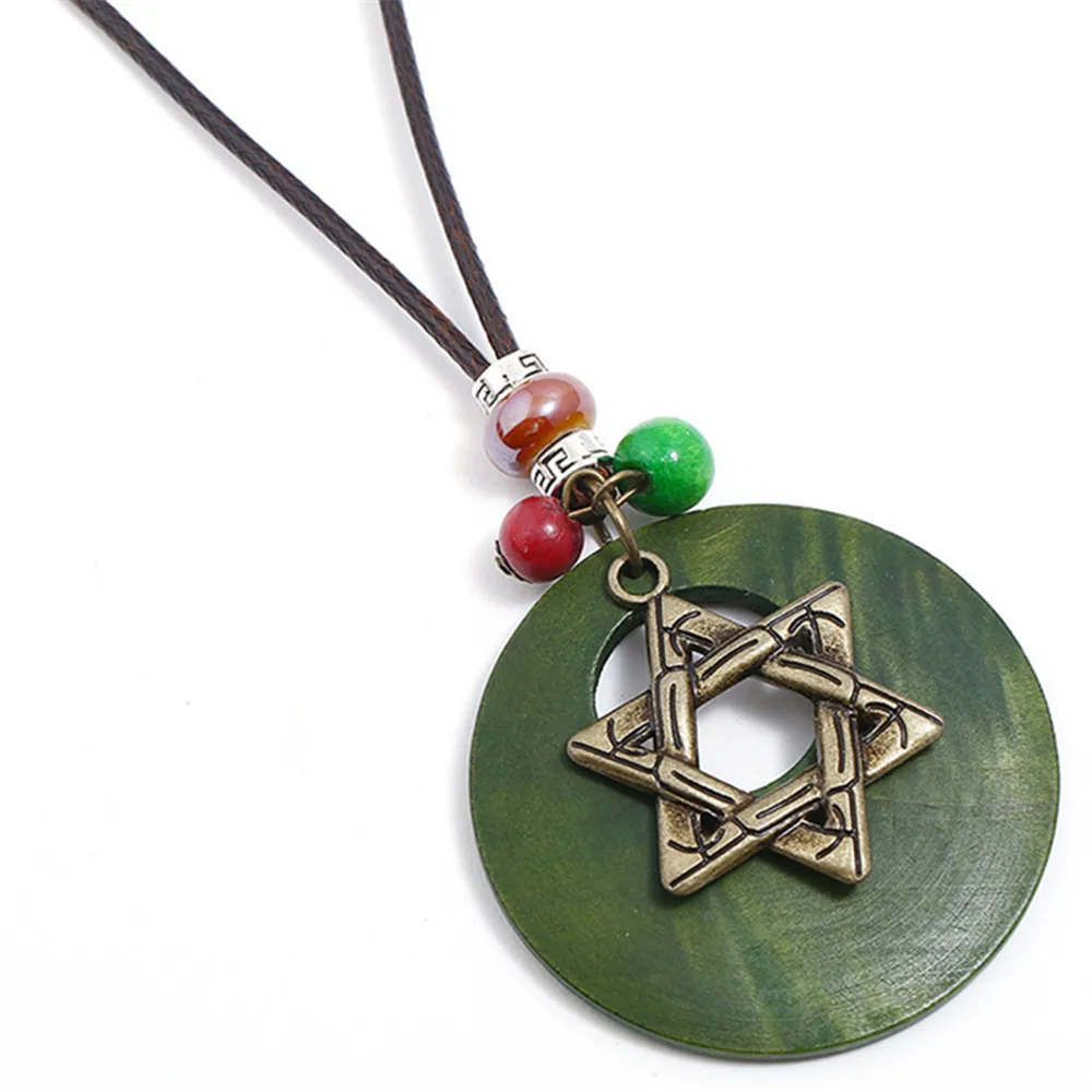 Ethnic Wood Long Vintage Bead Charms Bronze Pendants Leather Necklace Women Sweater Chain Female Men Jewelry
Ethnic Wood Long Vintage Bead Charms Bronze Pendants Leather Necklace Women Sweater Chain Female Men Jewelry