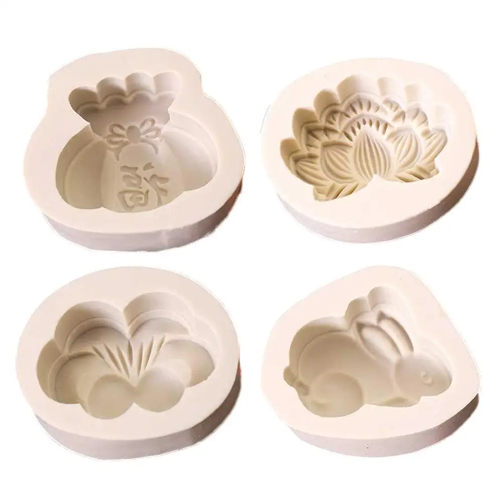 4 style Cartoon Rabbit Butterfly Lucky bag Lotus shape Baking Tools Silicone Moon Cake Mold Blessing DIY Moon Cake Mold
4 style Cartoon Rabbit Butterfly Lucky bag Lotus shape Baking Tools Silicone Moon Cake Mold Blessing DIY Moon Cake Mold