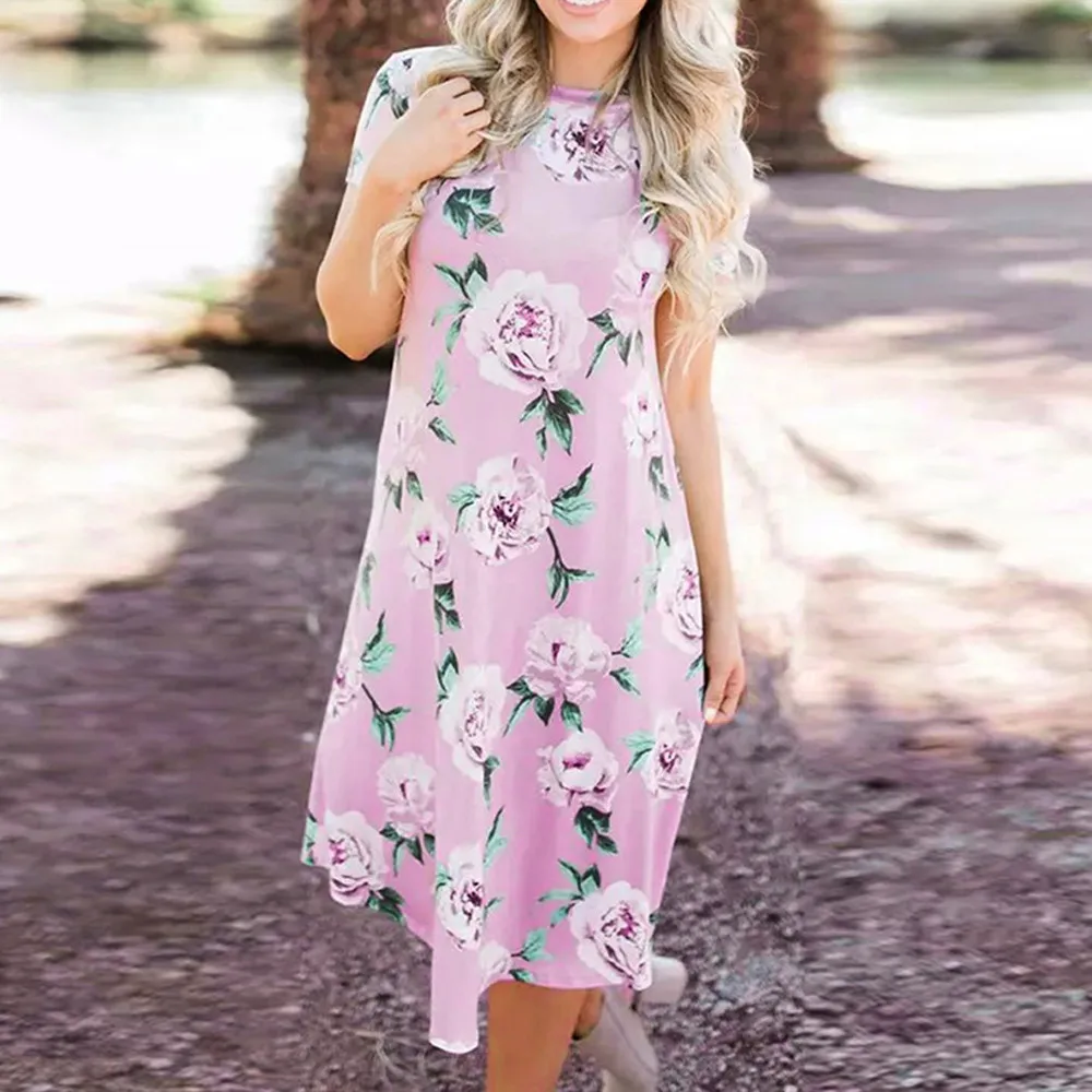2019 New Hot Fashion Women Floral Printed Short Sleeve Round Neck Casual Beach vestito spiaggia beach robe plage cover up beach
2019 New Hot Fashion Women Floral Printed Short Sleeve Round Neck Casual Beach vestito spiaggia beach robe plage cover up beach