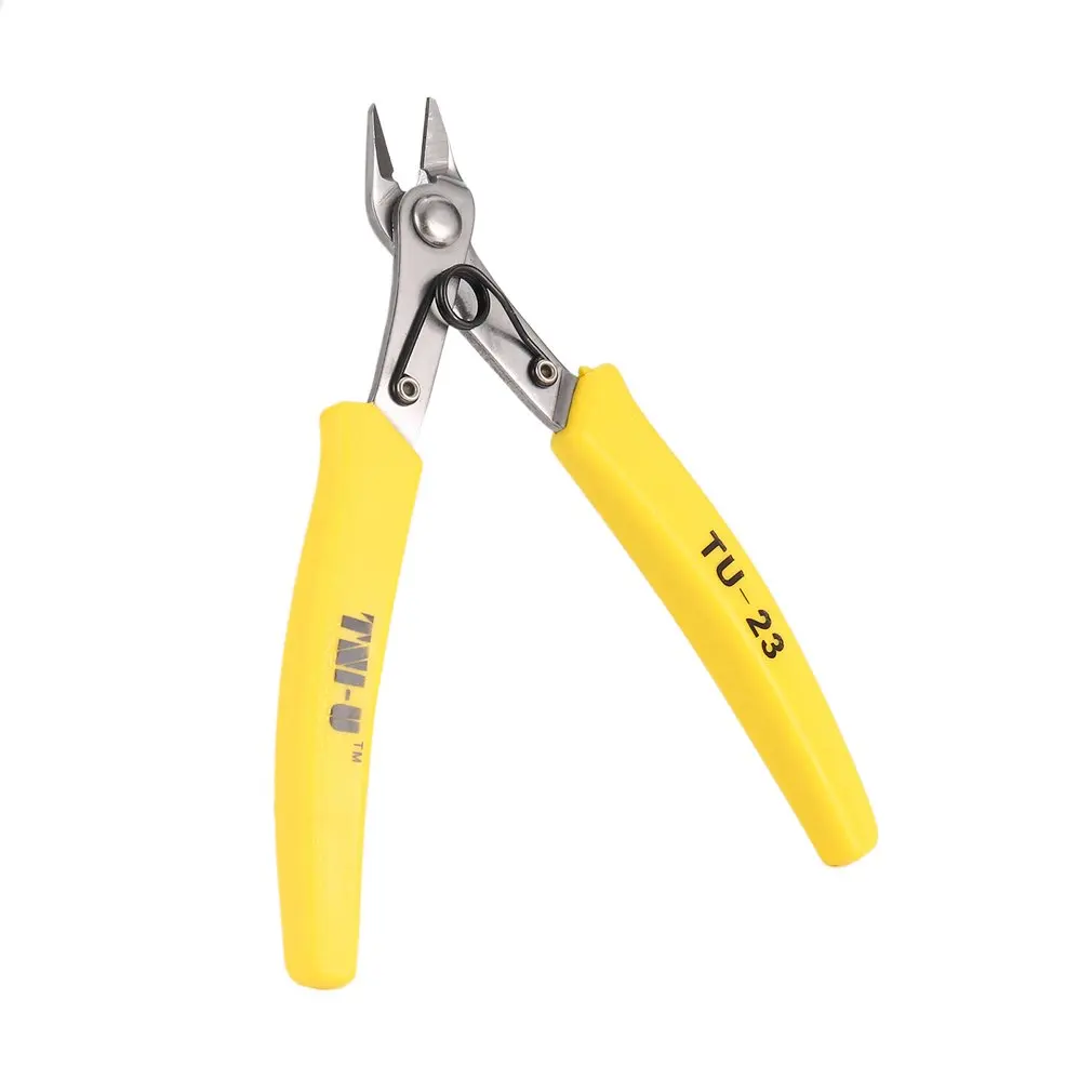 TNI-U Diagonal Plier Cutter Cutting Copper Cable Wire Repair Clamp DIY Electronic Mini Hand Tool Shear Snip Nipper TU23 Hot
TNI-U Diagonal Plier Cutter Cutting Copper Cable Wire Repair Clamp DIY Electronic Mini Hand Tool Shear Snip Nipper TU23 Hot