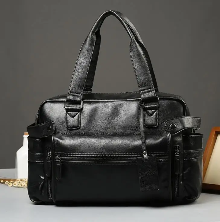 Men'S Briefcase Messenger Shoulder Bags Large Capacity Handbag Business High Quality PU Leather Laptop Bags Multifunction Bags
Men'S Briefcase Messenger Shoulder Bags Large Capacity Handbag Business High Quality PU Leather Laptop Bags Multifunction Bags