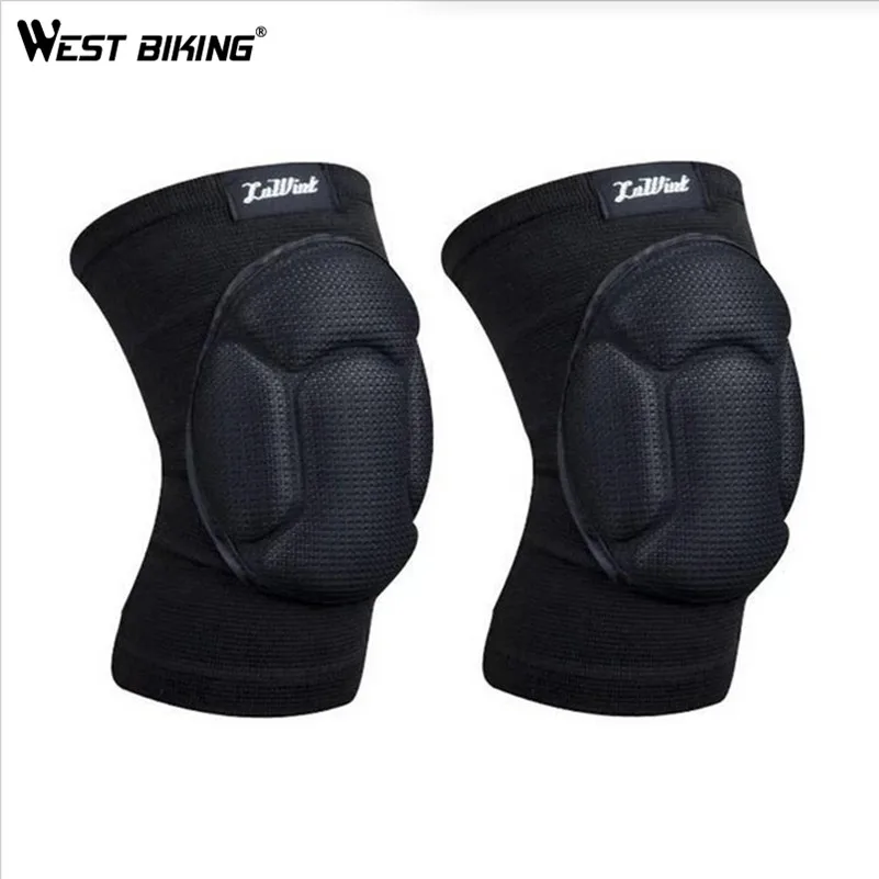 Image Two Pieces Kneepad Goalkeeper Soccer Football Volleyball Sponge Sports knee pads Protect Cycling Knee Pads