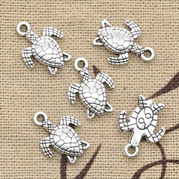 40pcs Charms Turtle Tortoise Sea 16x12mm Antique Bronze Silver Color Pendants DIY Craft Making Findings Handmade Tibetan Jewelry
40pcs Charms Turtle Tortoise Sea 16x12mm Antique Bronze Silver Color Pendants DIY Craft Making Findings Handmade Tibetan Jewelry