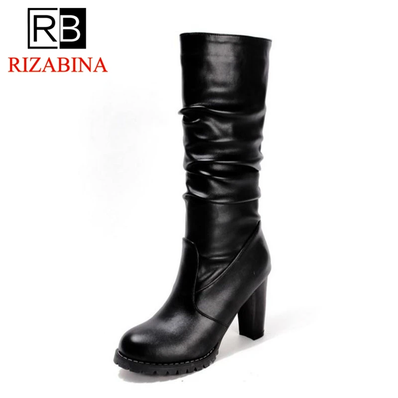 RIZABINA Sexy Women High Heels Boots Warm Fur Round Toe Shoes Women Winter Mid Calf Boots Fashion Office Lady Shoessize 32-43
RIZABINA Sexy Women High Heels Boots Warm Fur Round Toe Shoes Women Winter Mid Calf Boots Fashion Office Lady Shoessize 32-43