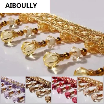 12M European Curtain Lace Crystal Beads Decorative Accessories Hanging Beads Tassel High-End Home Decoration Curtain Accessories
12M European Curtain Lace Crystal Beads Decorative Accessories Hanging Beads Tassel High-End Home Decoration Curtain Accessories