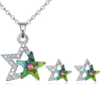 2018 new arrival charming star necklace earrings jewelry set with Crystals from Swarovski good for Christmas gift joyas
2018 new arrival charming star necklace earrings jewelry set with Crystals from Swarovski good for Christmas gift joyas