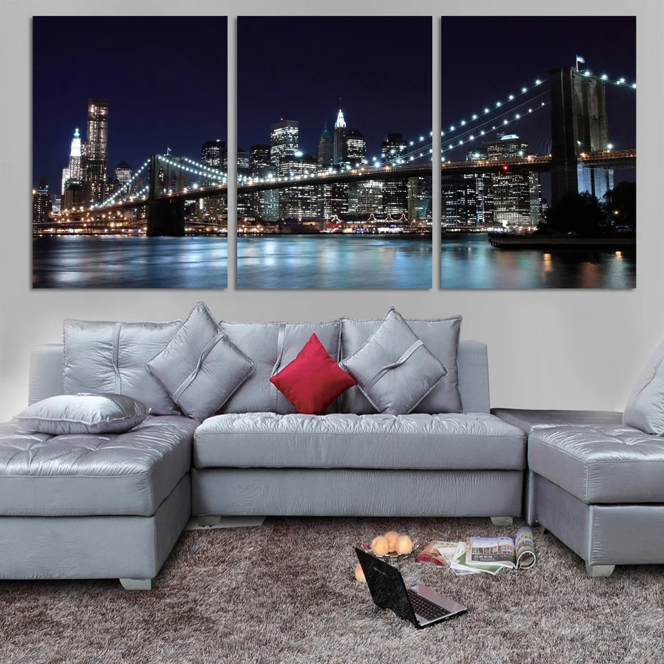 Frame Pictures Home Decor Living Room 3 Panel City Bridge Night View HD Printed Modern Canvas Painting Wall Art Modular Poster
Frame Pictures Home Decor Living Room 3 Panel City Bridge Night View HD Printed Modern Canvas Painting Wall Art Modular Poster