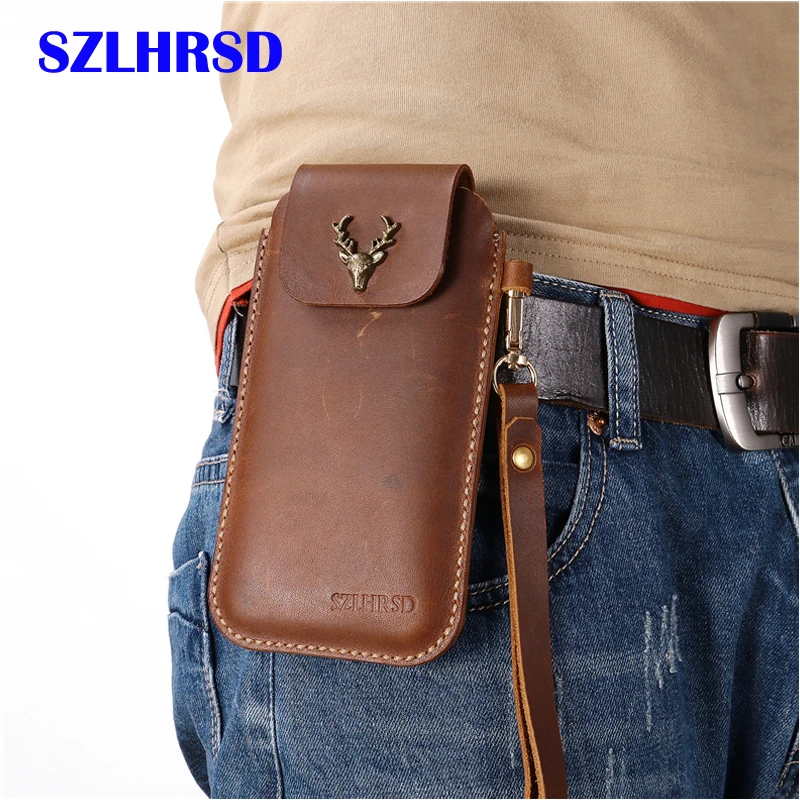 

for Xiaomi Black Shark 5 Pro Belt Clip Holster Case Cover for Xiaomi Black Shark 5 Genuine Leather Waist Bag Coque