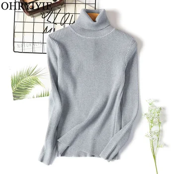 OHRYIYIE 2019 Autumn Winter Women Sweaters and Pullovers Knitted Elastic Jumper Slim Turtleneck Warm Knit Pullover Pull Femme
OHRYIYIE 2019 Autumn Winter Women Sweaters and Pullovers Knitted Elastic Jumper Slim Turtleneck Warm Knit Pullover Pull Femme