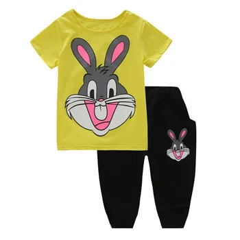 Summer Girls Clothing Children Clothing Girl Fashion rabbit Cartoon T-Shirts And Shorts Suits Kids Clothes Cotton Sport Suit
Summer Girls Clothing Children Clothing Girl Fashion rabbit Cartoon T-Shirts And Shorts Suits Kids Clothes Cotton Sport Suit