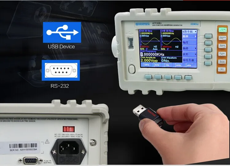 Fast to Reach Russia ATF20B+ and Around the World ATTEN DDS FUNCTION GENERATOR 20MHz 100MSa/s RA232 updated for ATF20B
Fast to Reach Russia ATF20B+ and Around the World ATTEN DDS FUNCTION GENERATOR 20MHz 100MSa/s RA232 updated for ATF20B