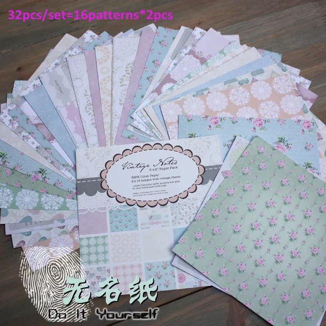 DIY Photo Album Photo Scrapbooking Linen Papers with Vintage Charm 6" x 6" Single Side Printed 32pcs/Set
DIY Photo Album Photo Scrapbooking Linen Papers with Vintage Charm 6" x 6" Single Side Printed 32pcs/Set