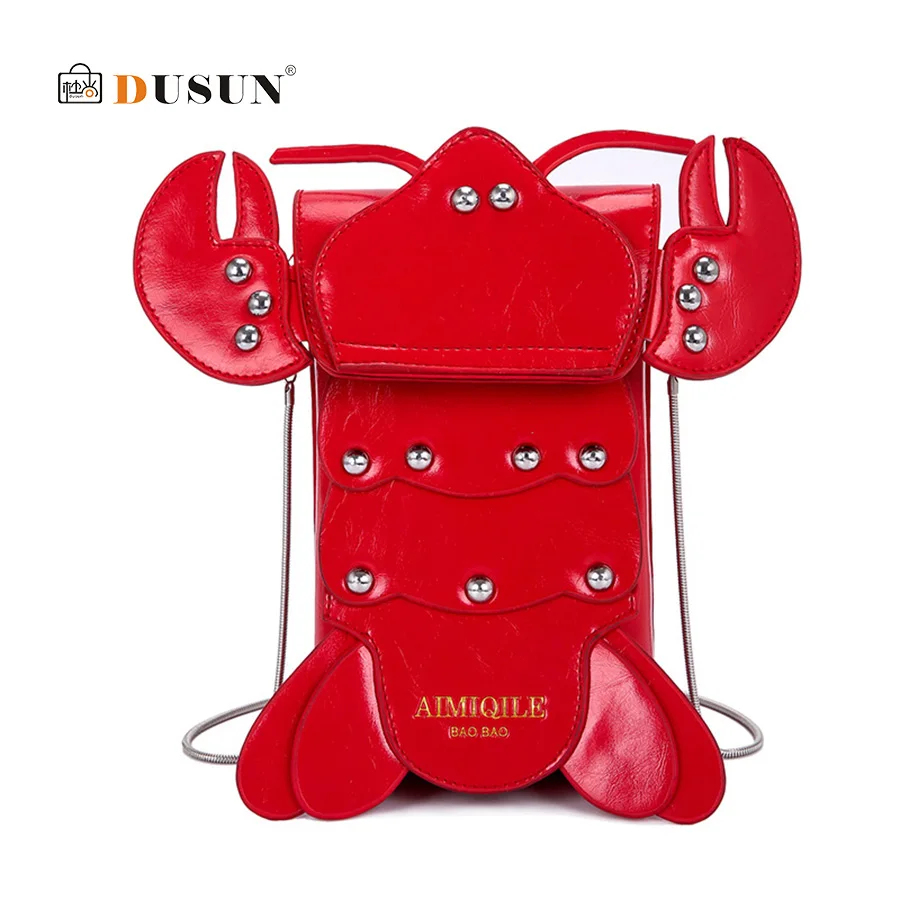Fashion Creative Red Lobster Handbags Purse Cartoon Chain Shoulder Crossbody Bags For Women PU Leather Female Flap Messenger Bag
Fashion Creative Red Lobster Handbags Purse Cartoon Chain Shoulder Crossbody Bags For Women PU Leather Female Flap Messenger Bag