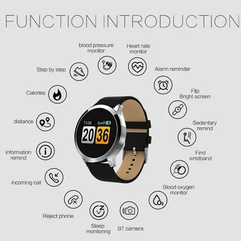 Men Sports Smart Bracelet Color Screen Fitness Watch Wristbands Q8 Heart Rate Blood Pressure Monitor PK Miband Xiomi 3 fitness
Men Sports Smart Bracelet Color Screen Fitness Watch Wristbands Q8 Heart Rate Blood Pressure Monitor PK Miband Xiomi 3 fitness