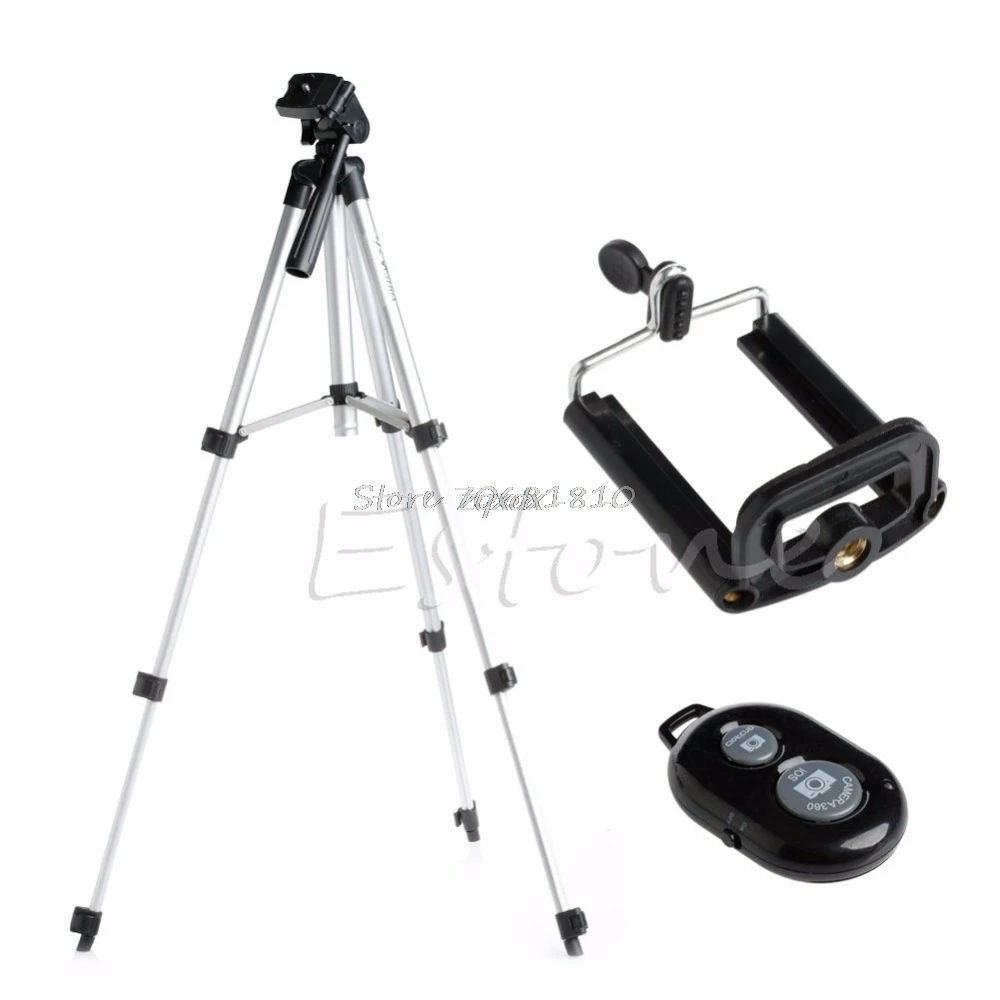 Aluminium Camera Stand Tripod Holder+Remote Bluetooth Control For Iphone 6S 6 5S Z09 Drop ship
Aluminium Camera Stand Tripod Holder+Remote Bluetooth Control For Iphone 6S 6 5S Z09 Drop ship