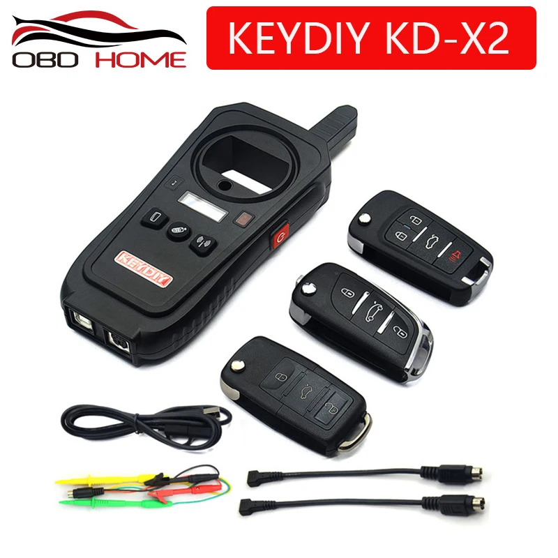 OBD2 Key Programmer tool KEYDIY KD-X2 Car Key Garage Door Remote kd x2 Generater/Chip Reader/Frequency Tester/Access Card Copier
OBD2 Key Programmer tool KEYDIY KD-X2 Car Key Garage Door Remote kd x2 Generater/Chip Reader/Frequency Tester/Access Card Copier