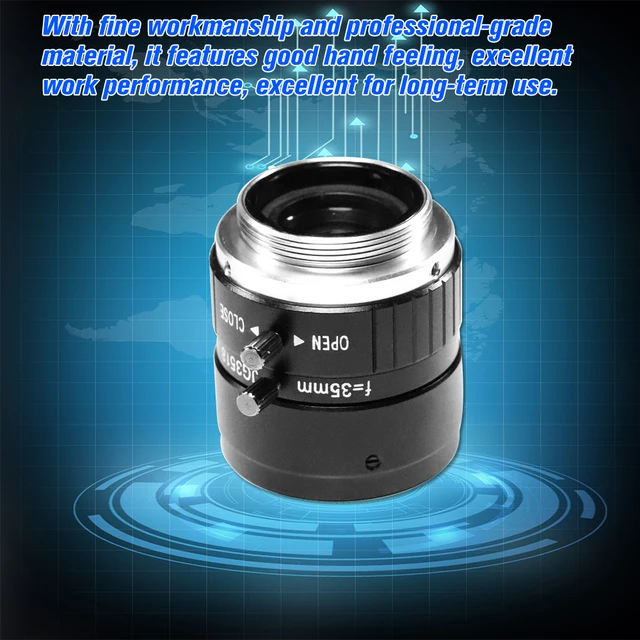 Obiektyw 35mm F1 8 CS Mount 5 0 megapikselowy obiektyw 17 5 stopni widzenie nocne z wykorzystaniem podczerwieni do kamera do monitoringu CCTV obiektyw przemysłowy tanie tanio KKMOON CCTV lens AN3518 Brak as description Obiektyw 35mm F1 8 CS Mount 5 0 megapikselowy obiektyw 17 5 stopni widzenie nocne z wykorzystaniem podczerwieni do kamera do monitoringu CCTV obiektyw przemysłowy tanie tanio KKMOON CCTV lens AN3518 Brak as description