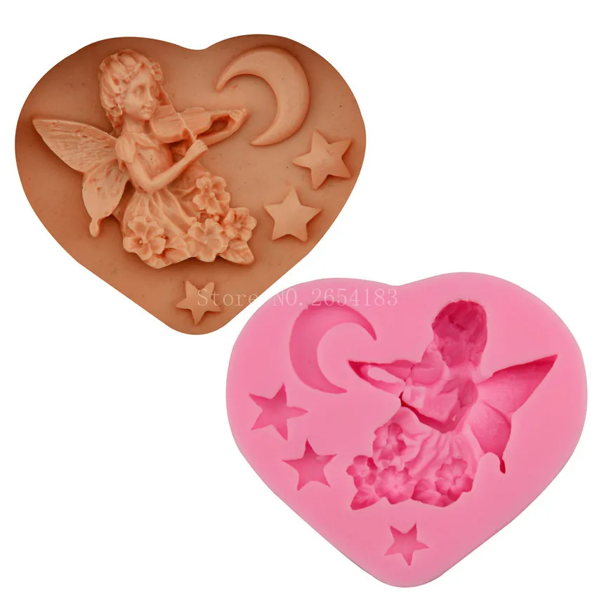 Angel Girl & Violin & Moon Star Silicone Fondant Soap 3D Cake Mold Cupcake Jelly Candy Chocolate Decoration Baking Tool FQ1809
Angel Girl & Violin & Moon Star Silicone Fondant Soap 3D Cake Mold Cupcake Jelly Candy Chocolate Decoration Baking Tool FQ1809