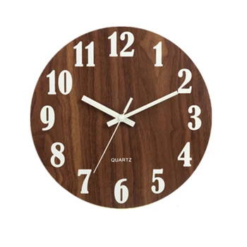12inch Decorative Clock Luminous Vintage Wall Clock Hanging Clocks for Living Room Decor Wooden Round Antique Hanging Clocks
12inch Decorative Clock Luminous Vintage Wall Clock Hanging Clocks for Living Room Decor Wooden Round Antique Hanging Clocks
