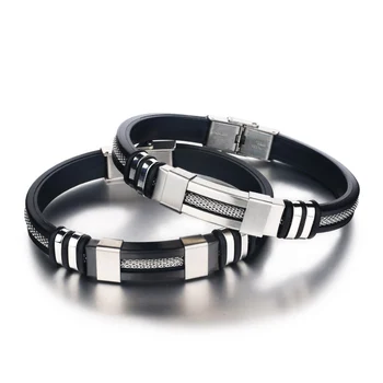 NIUYITID 2019 Stainless Steel Bracelet For Men Genuine Silicone Popcorn Chain Metal Punk Style Armband Mannen Adjustable Jewelry
NIUYITID 2019 Stainless Steel Bracelet For Men Genuine Silicone Popcorn Chain Metal Punk Style Armband Mannen Adjustable Jewelry