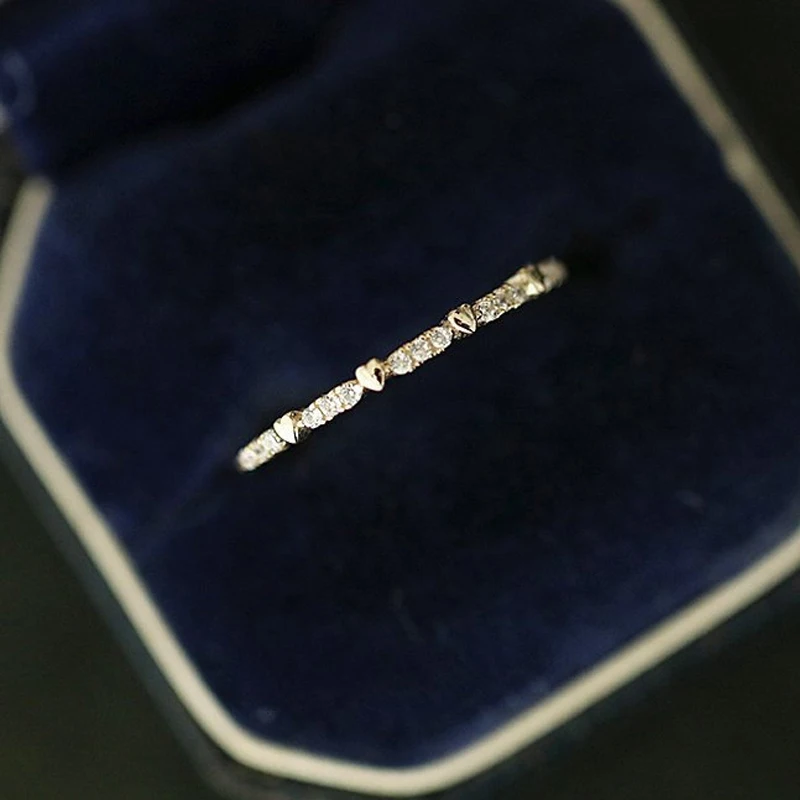 Double Fair Delicate Thin Love Cute Rings For Women Light Yellow Gold Color CZ Midi Ring Fashion Jewelry Gift For Girls KAR120
Double Fair Delicate Thin Love Cute Rings For Women Light Yellow Gold Color CZ Midi Ring Fashion Jewelry Gift For Girls KAR120
