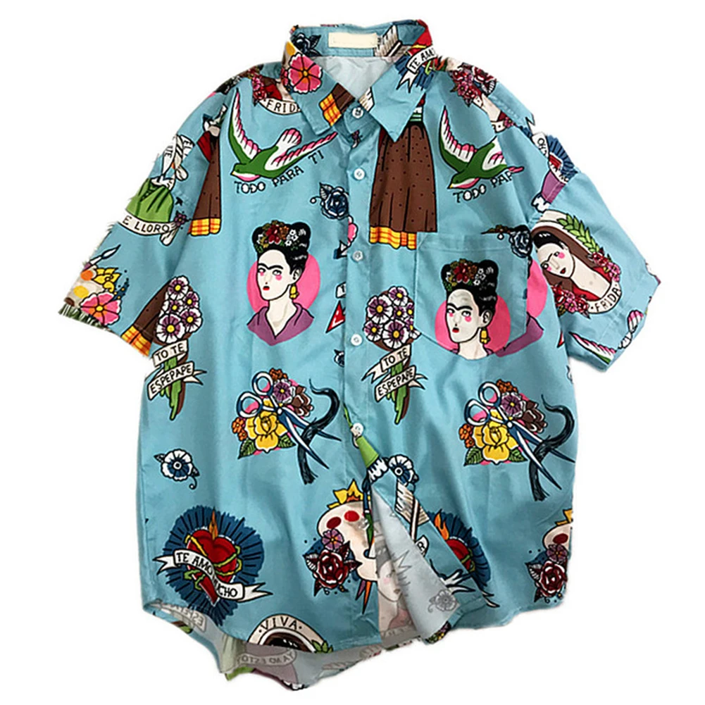 New Arrival Men Blouse Hawaiian Shirts Cotton Novelty Cartoon Printed Short Sleeve Summer Casual Tops Beach Shirt Dropshiping
New Arrival Men Blouse Hawaiian Shirts Cotton Novelty Cartoon Printed Short Sleeve Summer Casual Tops Beach Shirt Dropshiping