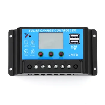 XINPUGUANG 24V 12V Auto Solar Panel Battery Charge Controller 10A PWM LCD Display Solar Collector Regulator with Dual USB Output
XINPUGUANG 24V 12V Auto Solar Panel Battery Charge Controller 10A PWM LCD Display Solar Collector Regulator with Dual USB Output