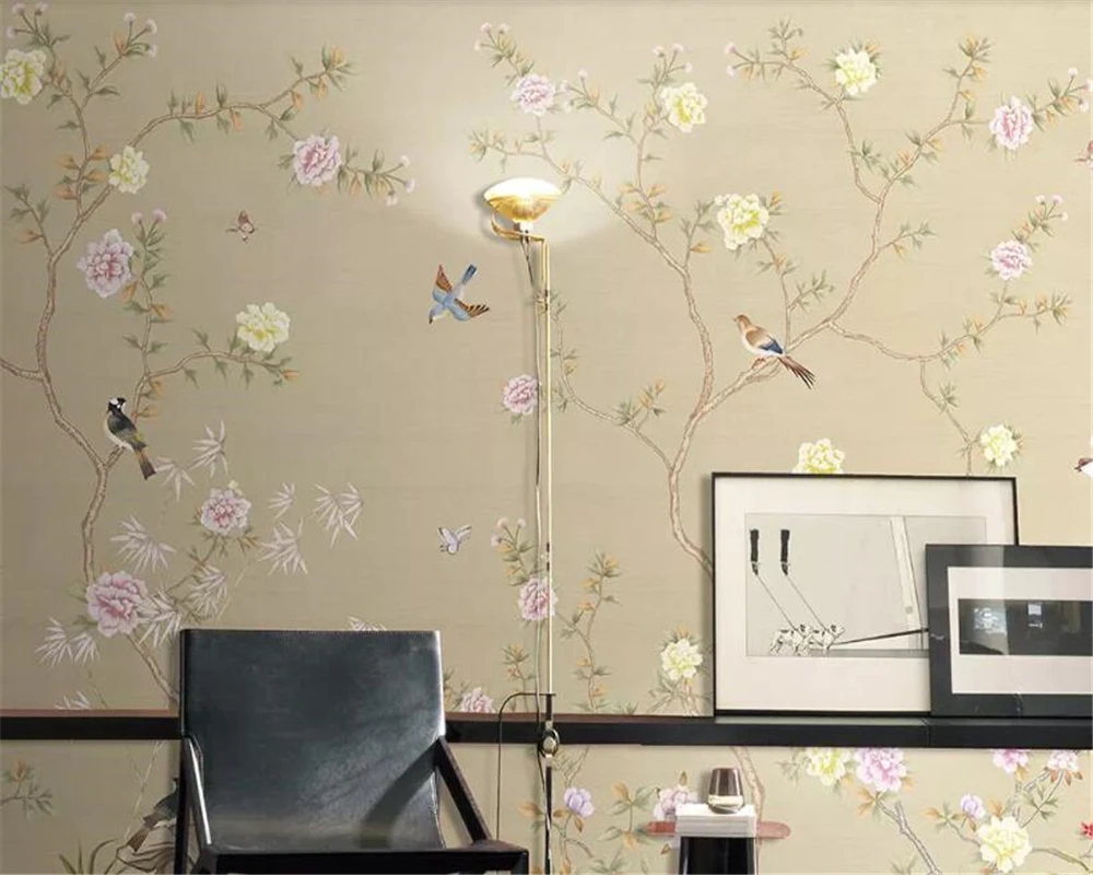 beibehang wallpaper for bedroom Chinese styleflowers and birdsphoto wallpaperbackground wall wallpaper 3d on the wall Vinyl wall
beibehang wallpaper for bedroom Chinese styleflowers and birdsphoto wallpaperbackground wall wallpaper 3d on the wall Vinyl wall