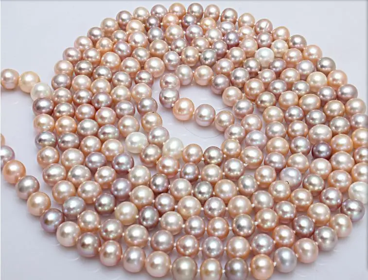 Free shipping hot sale Women Bridal Wedding Jewelry >>8-9mm natural Japan Akoya pink purple pearl necklace 33inch 
Free shipping hot sale Women Bridal Wedding Jewelry >>8-9mm natural Japan Akoya pink purple pearl necklace 33inch
