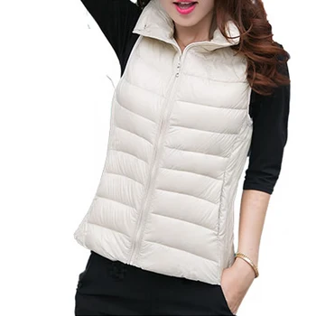 Hot1Pcs Women Sleeveless Coat Light White Duck Down VestSolid Light Down Vest Female Slim Women's Windproof Warm Waistcoat
Hot1Pcs Women Sleeveless Coat Light White Duck Down VestSolid Light Down Vest Female Slim Women's Windproof Warm Waistcoat