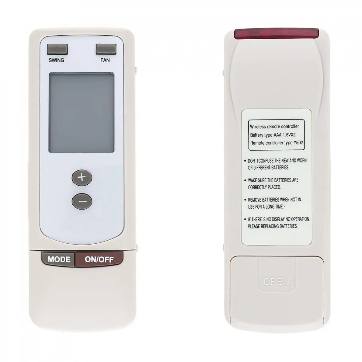 Replacement IR 433MHz Air Conditioner Remote Control with Long Transmission for GREE Y502 Air Conditioner New
Replacement IR 433MHz Air Conditioner Remote Control with Long Transmission for GREE Y502 Air Conditioner New
