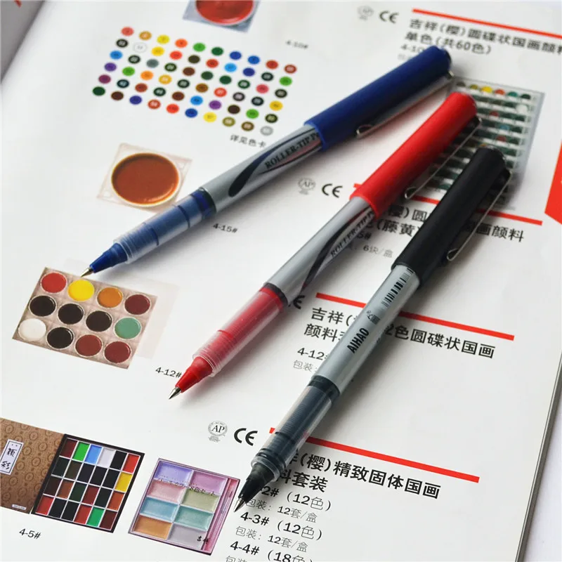 6 pcs/Lot Blue black red color roller tip pen 0.5mm ballpoint pens for writing office accessories school supplies EB236
6 pcs/Lot Blue black red color roller tip pen 0.5mm ballpoint pens for writing office accessories school supplies EB236
