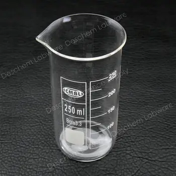 250mL Glass Beaker,Tall Form,New Laboratory Chemistry Glassware
250mL Glass Beaker,Tall Form,New Laboratory Chemistry Glassware