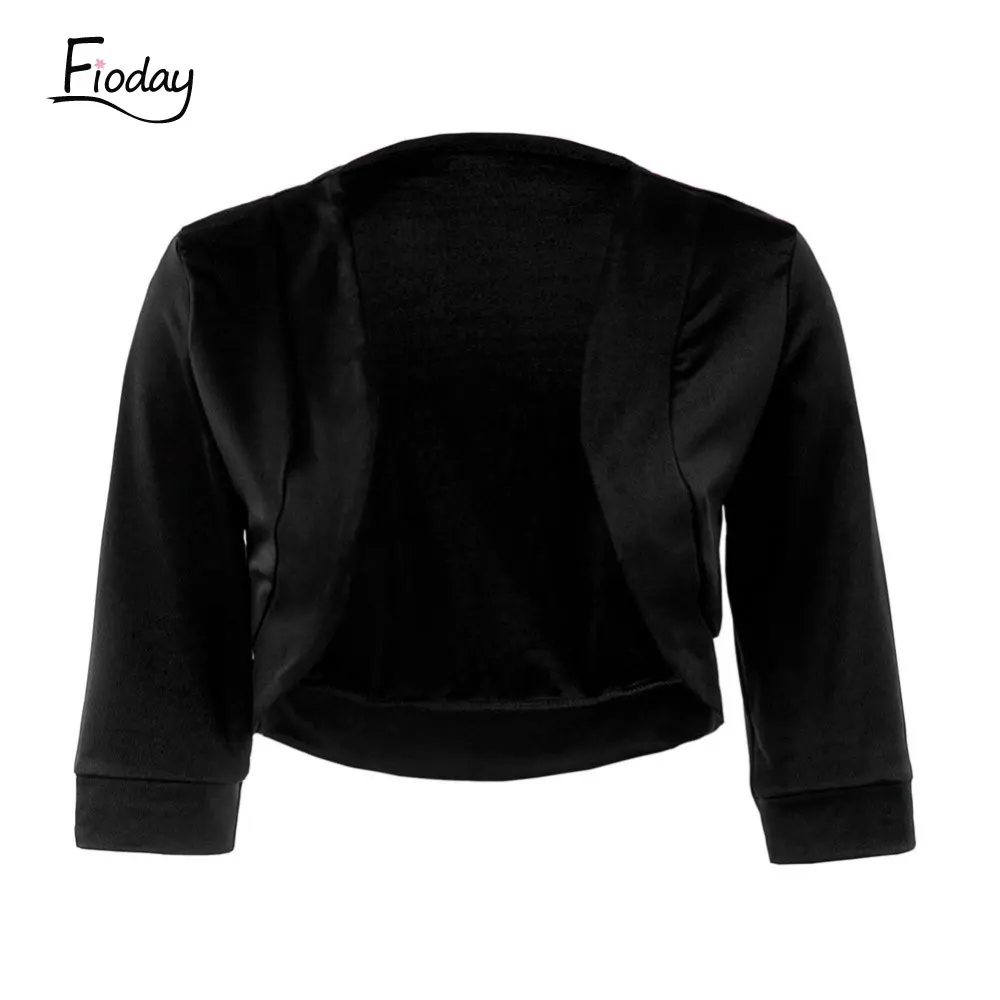 Fioday 3/4 Sleeve Shawl Women Open Stitch Coat Black Casual Jacket Vestidos Top Bolero Bridal Dress Coat Crop Tops
Fioday 3/4 Sleeve Shawl Women Open Stitch Coat Black Casual Jacket Vestidos Top Bolero Bridal Dress Coat Crop Tops
