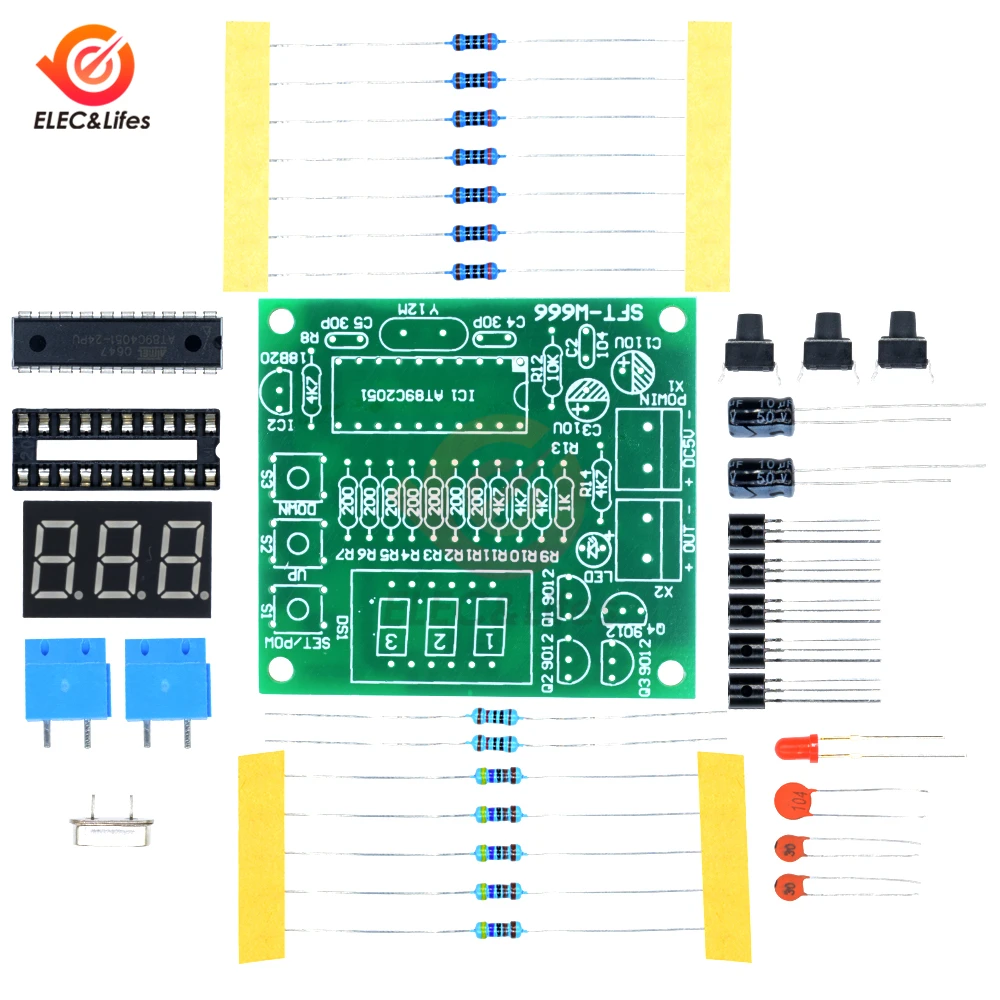 DS18B20 Digital Thermometer Temperature Sensor module DIY Kit AT89C2051 DS18B20 Temperature Controller LED Alarm 5V for Arduino
DS18B20 Digital Thermometer Temperature Sensor module DIY Kit AT89C2051 DS18B20 Temperature Controller LED Alarm 5V for Arduino
