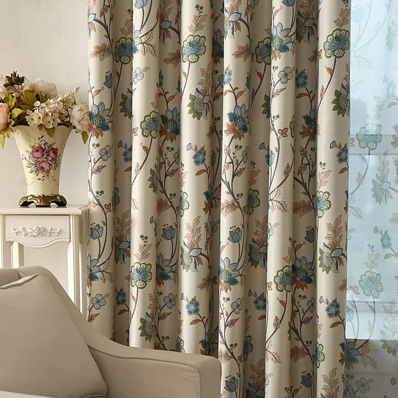 Modern 70%-80% Shading Rate Colorful Floral Window Curtains for Bedroom Drapery Vintage Blackout Living Room Home Treatment
Modern 70%-80% Shading Rate Colorful Floral Window Curtains for Bedroom Drapery Vintage Blackout Living Room Home Treatment