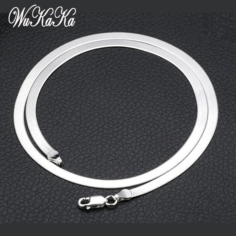 2018 Fashion Safety DIY Pendent Necklace Flat Snake Bone Chain for Women Necklace Alloy Meatl Men Necklaces Wedding Jewelry Gift
2018 Fashion Safety DIY Pendent Necklace Flat Snake Bone Chain for Women Necklace Alloy Meatl Men Necklaces Wedding Jewelry Gift