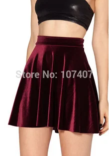 HOT SALE 2017 Women VELVET SKIRT saias SKATER SKIRT Pleated skirt High Waist Sexy saia Plus Size deep blue wine red black
HOT SALE 2017 Women VELVET SKIRT saias SKATER SKIRT Pleated skirt High Waist Sexy saia Plus Size deep blue wine red black