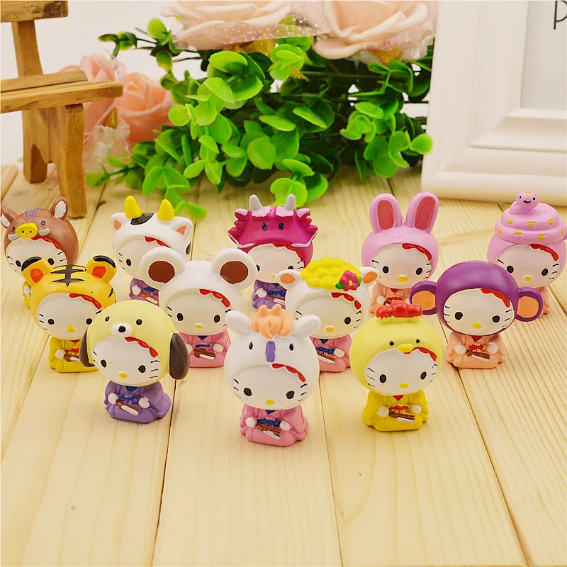 5cm PVC Hello Kitty Mix Together 12 Zodiac Doll Ornaments Hand-held Toys for Girls Best Gifts
5cm PVC Hello Kitty Mix Together 12 Zodiac Doll Ornaments Hand-held Toys for Girls Best Gifts