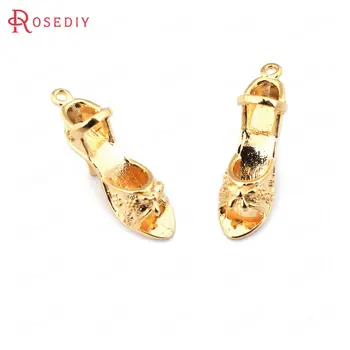 (34049)10PCS 20*7MM,height 11MM 24K Gold Color Plated Brass High heeled Shoes Charms Pendants Jewelry Findings Accessories
(34049)10PCS 20*7MM,height 11MM 24K Gold Color Plated Brass High heeled Shoes Charms Pendants Jewelry Findings Accessories