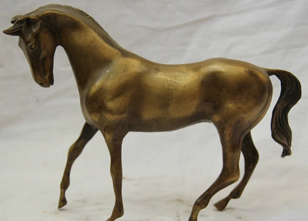 JP S0524 10" China Chinese Copper Folk Stand Run Zodiac Year Tang success Horse Statue B0403
JP S0524 10" China Chinese Copper Folk Stand Run Zodiac Year Tang success Horse Statue B0403