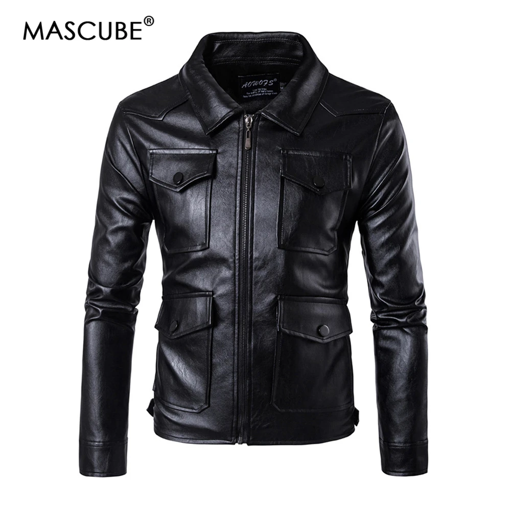 MASCUBE 2019 Classic Style Motorcycling PU Leather Jackets Men Slim Male Motor Jacket Men's Clothes Drop Shipping
MASCUBE 2019 Classic Style Motorcycling PU Leather Jackets Men Slim Male Motor Jacket Men's Clothes Drop Shipping