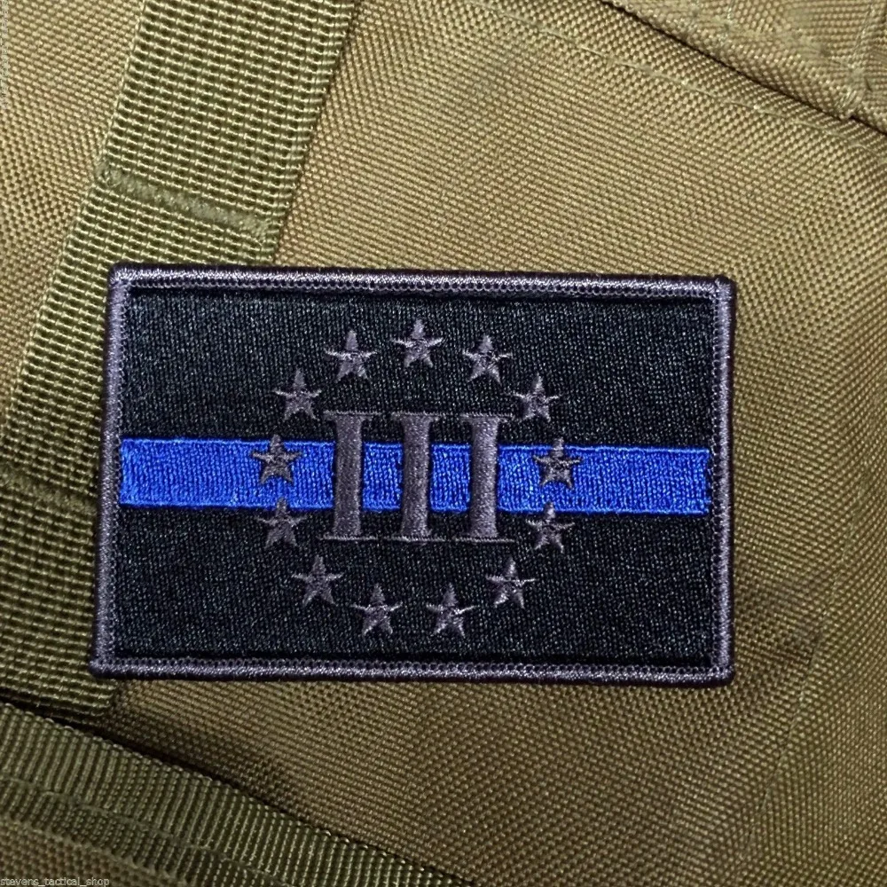 3% THREE PERCENTER THIN BLUE LINE 2A POLICE TACTICAL MORALE HOOK LOOP PATCH / BADGE "Threeper" Patch, Law Enforcement PATCH
3% THREE PERCENTER THIN BLUE LINE 2A POLICE TACTICAL MORALE HOOK LOOP PATCH / BADGE "Threeper" Patch, Law Enforcement PATCH