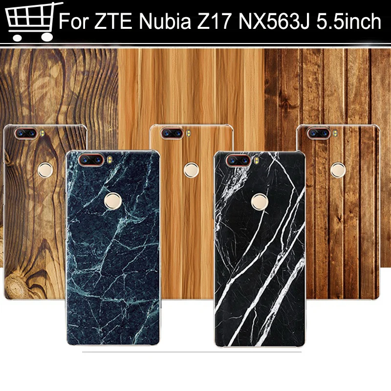 

Wood grain 5.5" For ZTE Nubia Z17 nx563j Snapdragon 835 Cover Case Hard PC For ZTE Nubia Z17 nx563j Back Cover Phone Case Shell