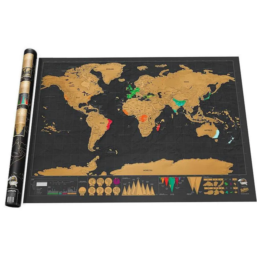 Deluxe Erase Black World Map Scratch off World Map Personalized Travel Scratch for Map Room Home Decoration Wall Stickers
Deluxe Erase Black World Map Scratch off World Map Personalized Travel Scratch for Map Room Home Decoration Wall Stickers