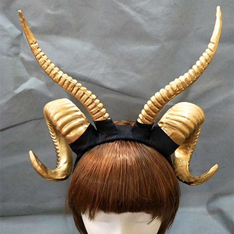 Handmade Witch Gothic Lolita Sheep Horn Headband Hairband Accessory Cosplay Halloween Headwear Prop
Handmade Witch Gothic Lolita Sheep Horn Headband Hairband Accessory Cosplay Halloween Headwear Prop