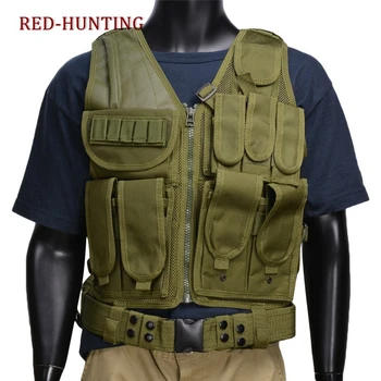 Tactical Field Vest Body Armor Sports Wear Hunting Swat Vest Combat Training Vest W/ Mag Pouches Belt
Tactical Field Vest Body Armor Sports Wear Hunting Swat Vest Combat Training Vest W/ Mag Pouches Belt